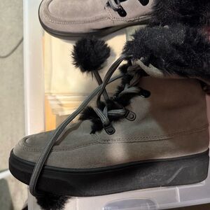 Michael Kors Gray and Black Winter Boots